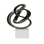 Abstract Interlocking Rings Sculpture
