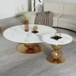 Modern Round Nesting Center Table Set