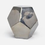 Geometric Silver Decorative Vase - Image 2