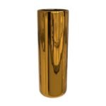 Metallic Gold Cylinder Vase