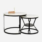 Round Nesting Coffee Table Set - Image 2