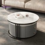 Marble Top Nesting Coffee Table Set - Image 2