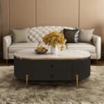 Round Marble Top Coffee Table