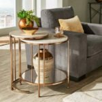 Round Marble Top Side Table