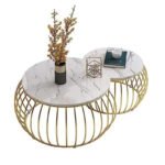 Round Wire Nesting Coffee Table Set - Image 2