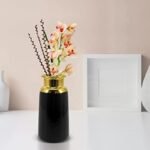 Black & Gold Decorative Vase