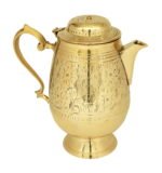 Brass lazer-Engraved Jug with lid