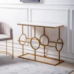 Modern Gold Console Table