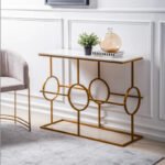 Modern Gold Console Table - Image 2