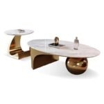 Modern Oval Nesting Center Table Set - Image 2