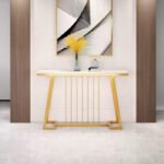 Modern Gold Entryway Console Table