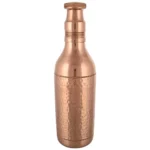 Copper Water Bottle - With Long Champagne Hammered, 1.5 L - Image 2