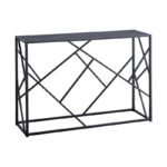 Geometric Metal Console Table - Image 2