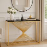 Twisted Gold Console Table - Image 2
