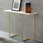 Slim Gold Console Table