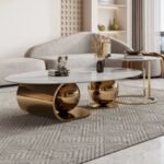 Modern Oval Center Table Set
