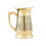 Brass Globe Brass Etched Jug Pitcher pital - Image 2